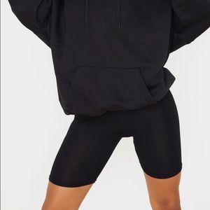 PLT Black Biker Shorts